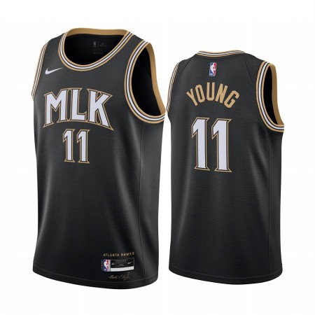 NBA Mænd Trøje Atlanta Hawks Trae Young 13 2020-21 City Edition Swingman